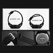 Спортивні годинник з компасом Skmei (Скмей)1356 Compass Black, фото 2