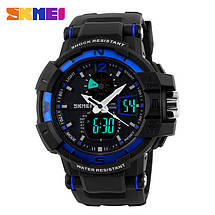 Спортивні чоловічі годинники Skmei (Скмей) 1040 Blue, фото 3