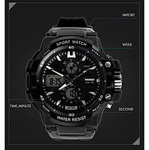 Тактичні чоловічі годинники Skmei(Скмей) 0990 RESIST Black, фото 3