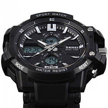 Тактичні чоловічі годинники Skmei(Скмей) 0990 RESIST Black, фото 2