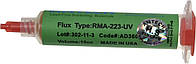 Флюс-гель для пайки Amtech Rma-223 UV lot#302-11-3 (10 кубиков темный голограмма,сделано в Сша)