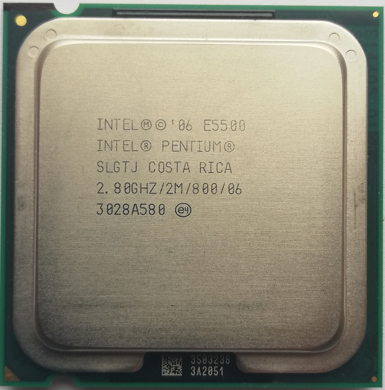 Процессор Intel Pentium E5500 R0 SLGTJ 2.80GHz 2M Cache 800 MHz FSB Socket 775 Б/У