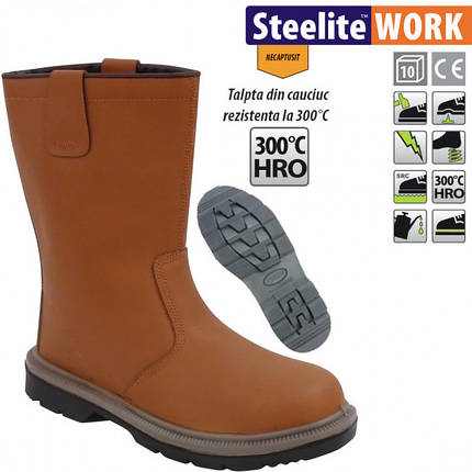 Чоботи робочі захисні Rigger Steelite S1P HRO FW06, фото 3