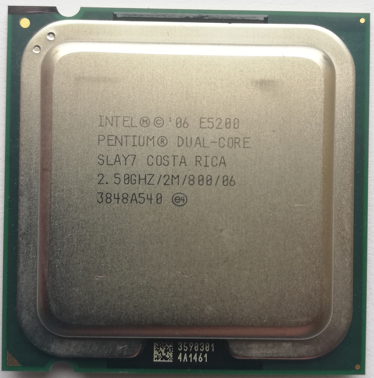 Процессор Intel Pentium E5200 M0 SLAY7 2.50GHz 2M Cache 800 MHz FSB Socket 775 Б/У