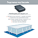 Каркасний басейн Intex 28271 — 3, 260 х 160 х 65 см (насос-фільтр 1 250 л/год, тент, підстилка), фото 3