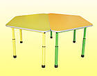 Стіл дитячий трапецієподібний з регулюванням по висоті, фото 2