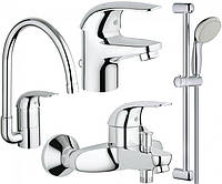 Набор смесителей для ванной и кухни Grohe EuroEco 123242K