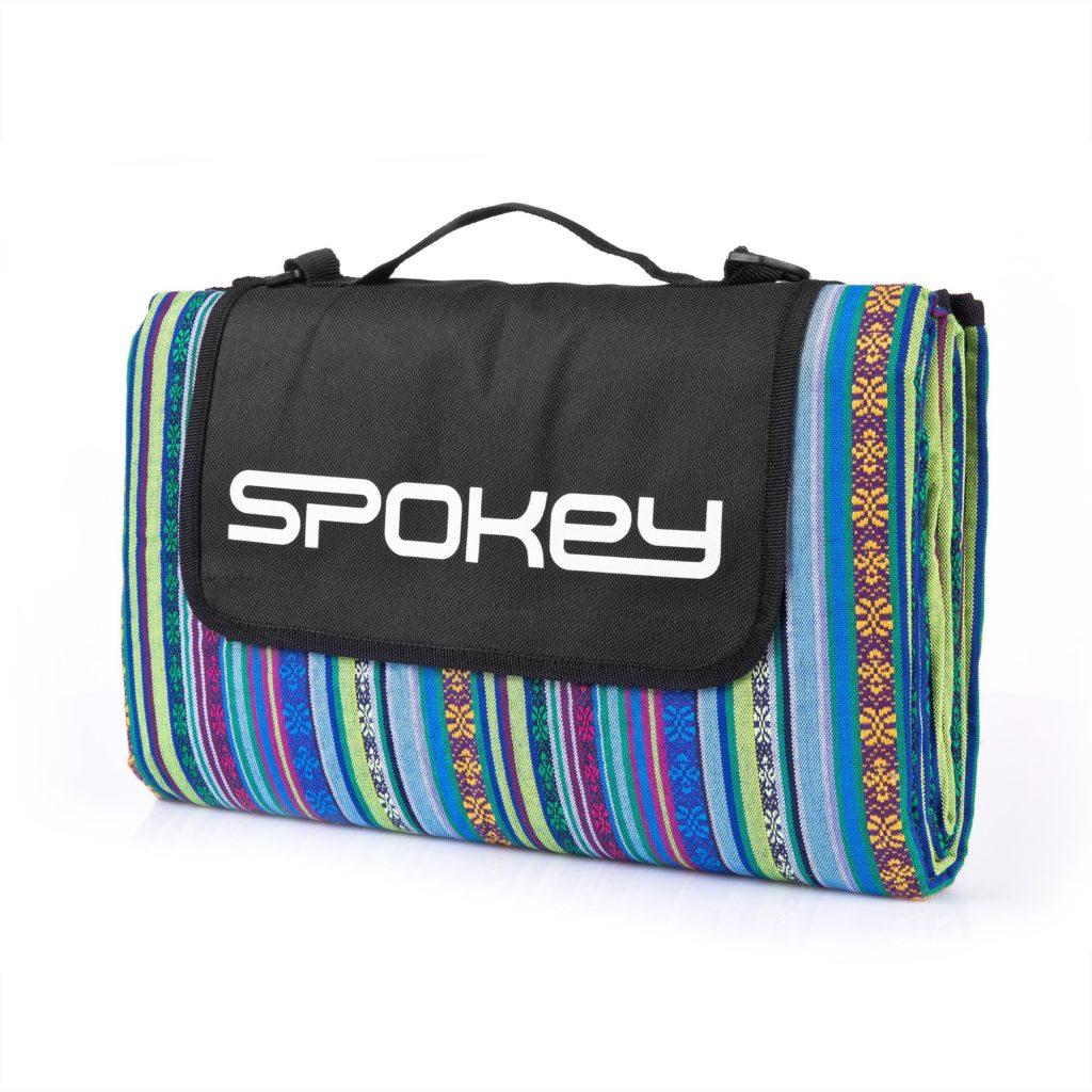 Килимок для пікніка та пляжу водонепроникний Spokey Floral 922270 130х140, покривало для пікніка