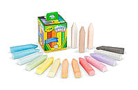 Мел для рисования на асфальте, школьной доске, Crayola (Крайола) 16 Count Sidewalk Chalk