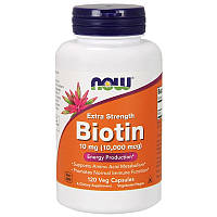 Біотин, Вітамін В7 Now Foods Biotin Додаткова сила, 10 мг (10 000 мкг), 120 капсул