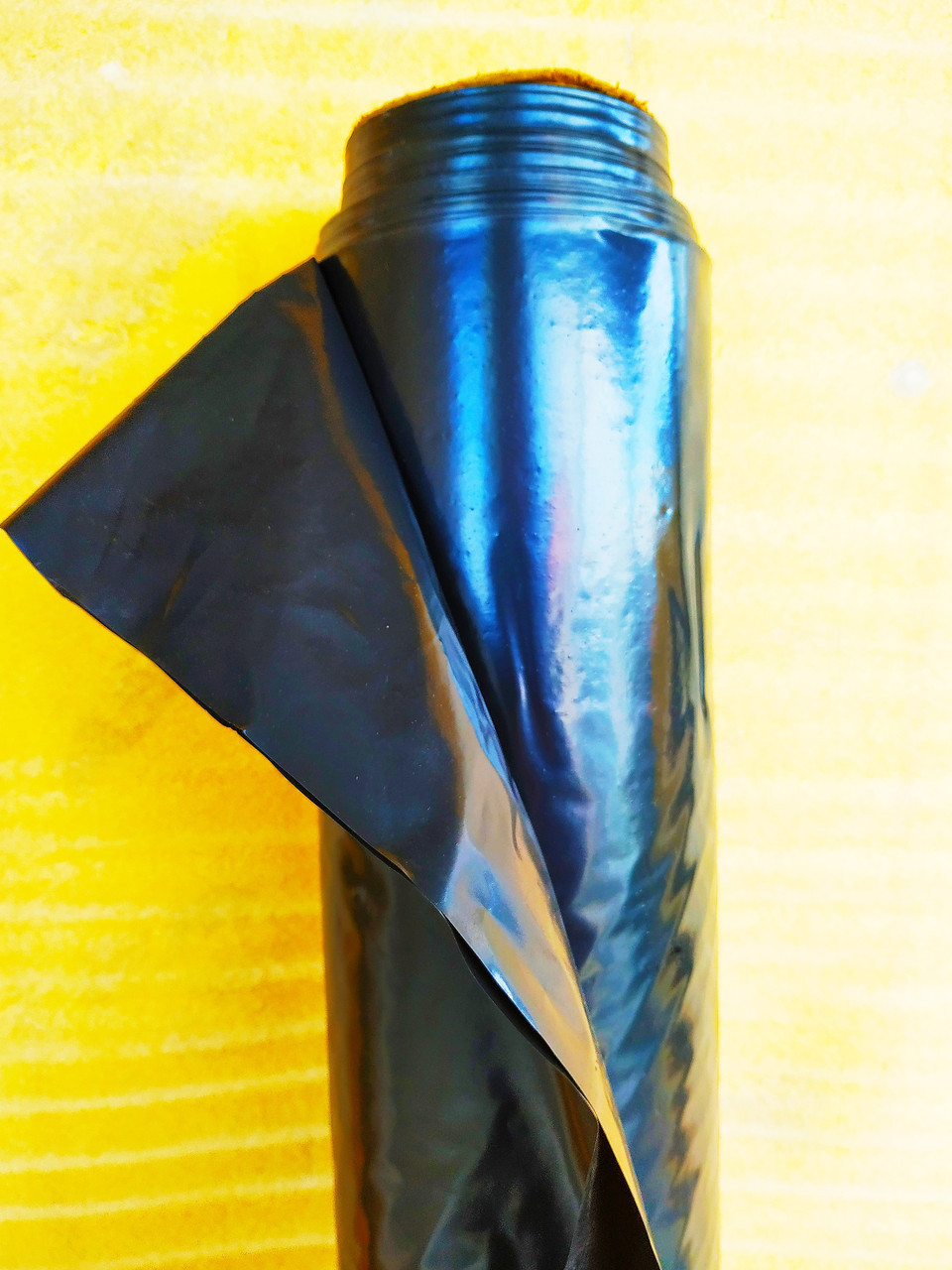 Плівка чорна 200 мкм. 6 м. ширина (будівельна, для мульчування), фото 1