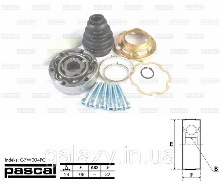 Шрус (граната) внутренний VW T4 1994 - 04.2003 Z=28