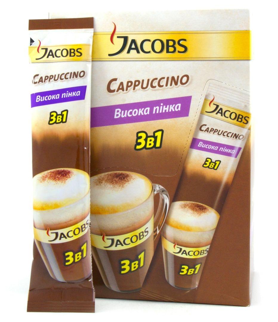 Напій кавовий Jacobs 3в1 Cappuccino 12,5 г (24 шт.)