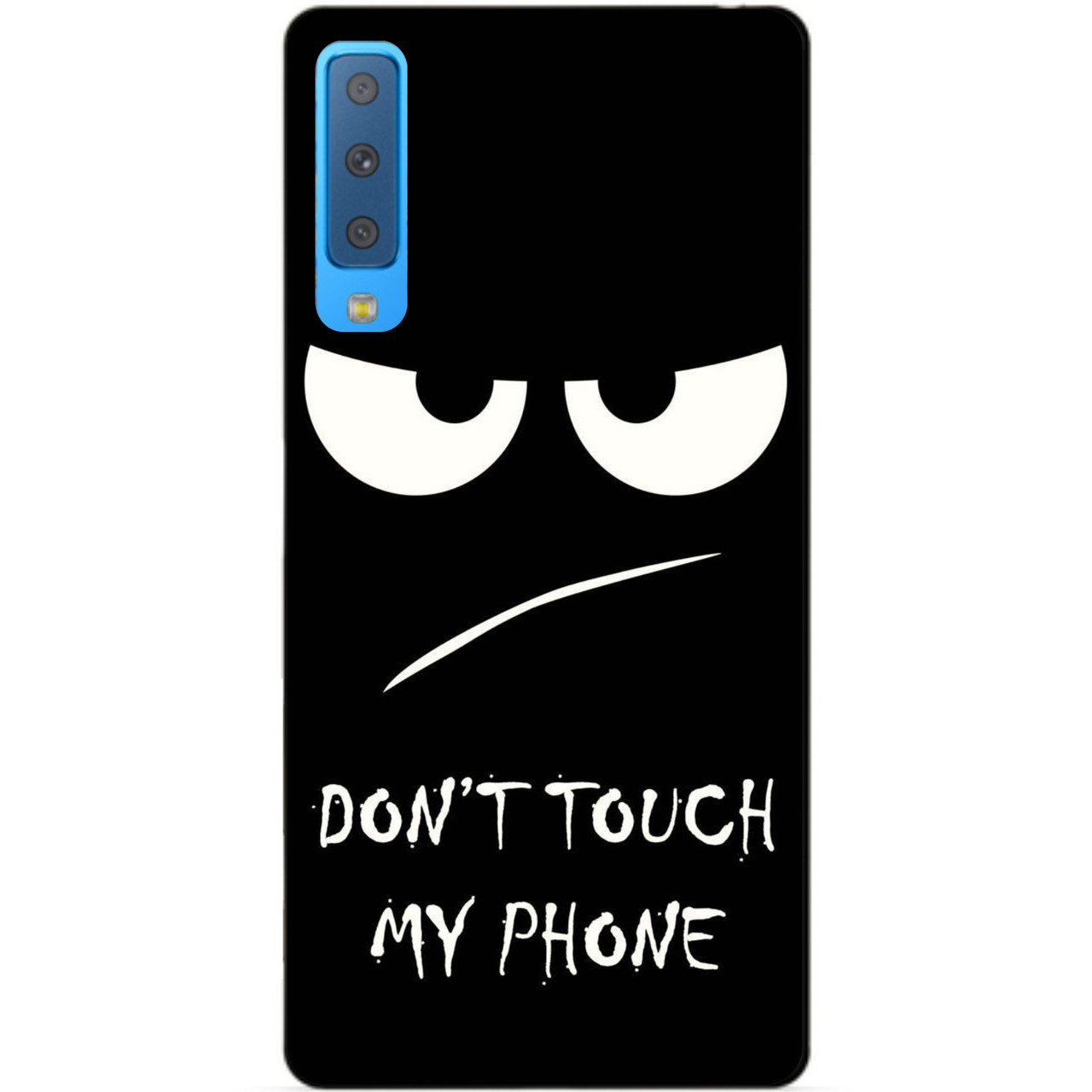 Бампер силіконовий для Samsung A7 2018 Galaxy A750 з малюнком Dont touth