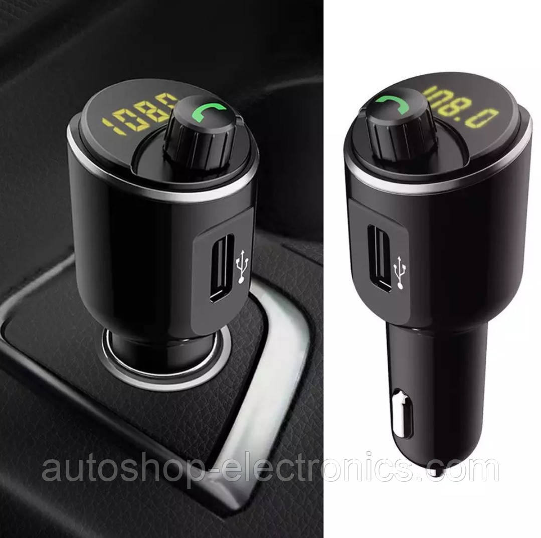 Модулятор / Гучний зв'язок / Вольтметр / Зарядний USB (FM, Bluetooth, Hands Free, mp3 player USB)