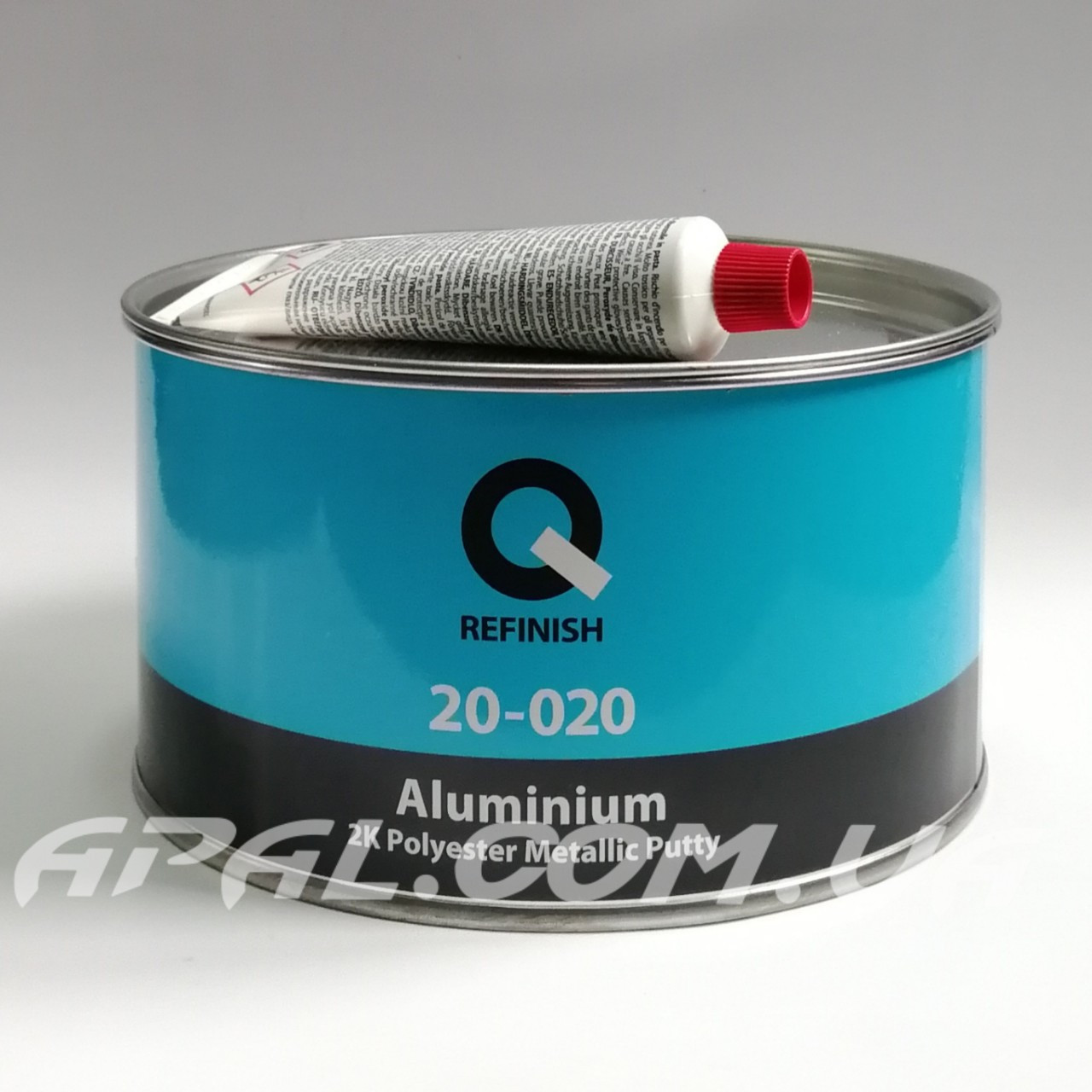 Q-Refinish 20-020 Поліефірна шпатлівка ALUMINIUM посилена частинками алюмінію (1,8 кг)