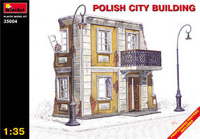 Збірна пластикова модель. Польське міське будівлю. 1/35 MINIART 35004
