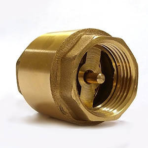 Зворотні клапани з латунним штоком для води