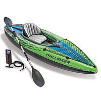 Надувная байдарка Intex 68305 Challenger K1 KAYAK, 274 х 76 х 33 х см