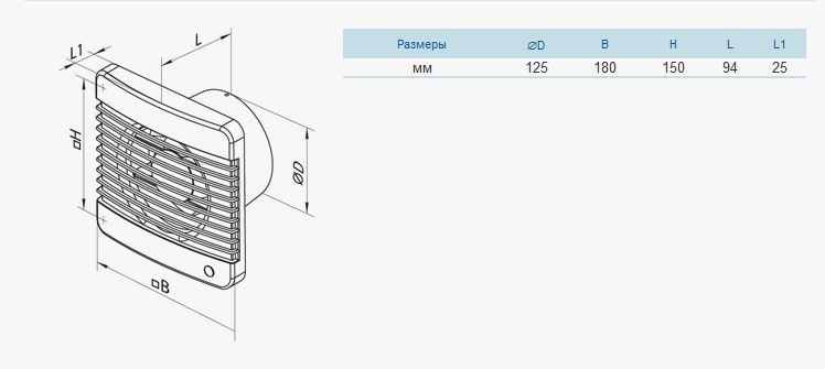 Вентилятор Вентс 125 М - фото 3 - id-p87862942