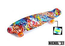 Penny Board Nickel 27" Graffity. Світяться колеса