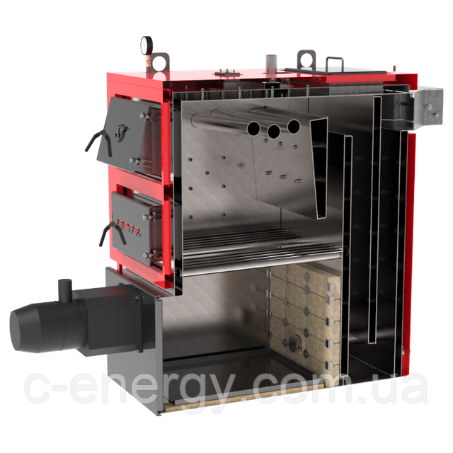 Котел твердотопливный пеллетный РЕТРА-4М COMBI 25 кВт (с факельной горелкой)