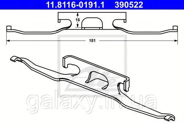 Монтажний комплект гальмівних колодок задніх Mercedes Sprinter (901-903) / VW LT II 28-35 1996-2006