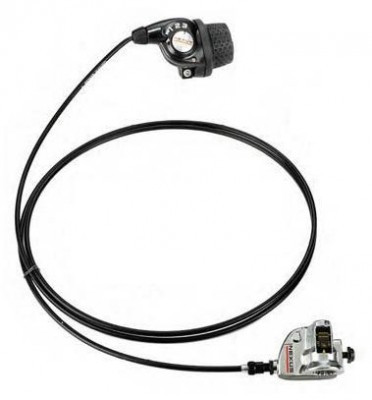 Манетка Shimano Nexus 3sp зі шкіркою, чорний (MAN059)
