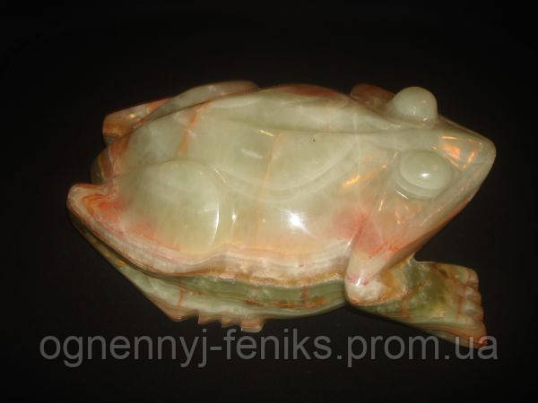 Лягушка жаба из натурального камня оникс - фото 2 - id-p87885427