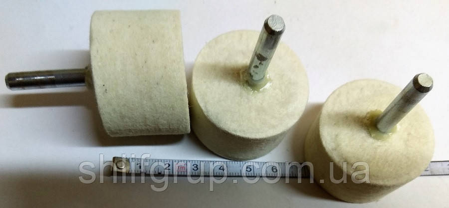 Фетр 40/25/6 на дрель полiрувальний круг, фото 1