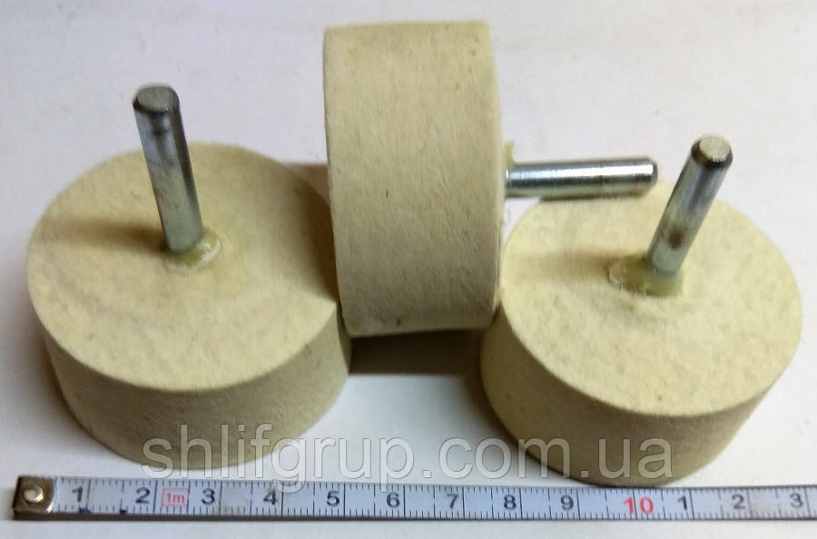 Фетр на дриль 50/25/6 круг полірувальний, фото 1