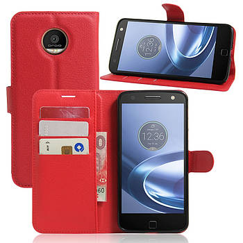 Чохол-книжка Litchie Wallet для Motorola Moto Z XT1650 Червоний