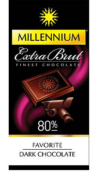 Шоколад Millenium Favorite Brut 80% какао 100 g x 30 шт.