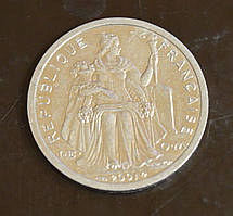 Французька Полінезія 2 франка 2001 рік (БВ)