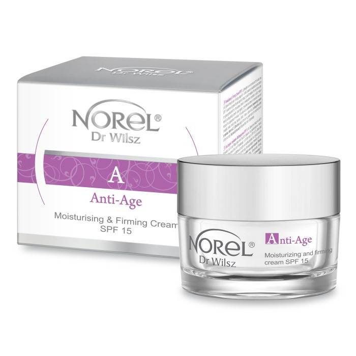 Омолоджуючий регенеруючий зволожуючий крем з SPF 15 MOISTURIZING AND FIRMING CREAM SPF 15. Norel 50 мл