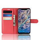 Чохол-книжка Litchie Wallet для Nokia 7.1 plus Червоний, фото 2