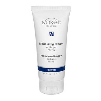 Легкий зволожувальний крем для чоловіків MOISTURIZING ANTI-AGE SPF 15 CREAM Norel