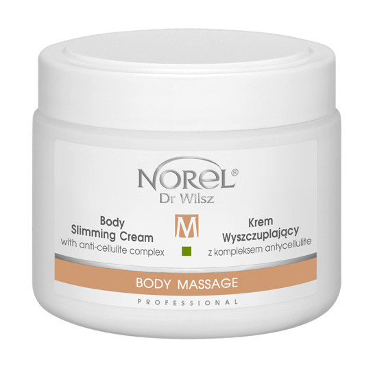 Крем для лімфодренажного масажу та під обгортання BODY SLIMMING CREAM WITH ANTI-CELLULITE COMPLEX Norel 500 м