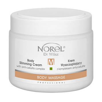 Крем для лімфодренажного масажу та під обгортання BODY SLIMMING CREAM WITH ANTI-CELLULITE COMPLEX Norel 500 м