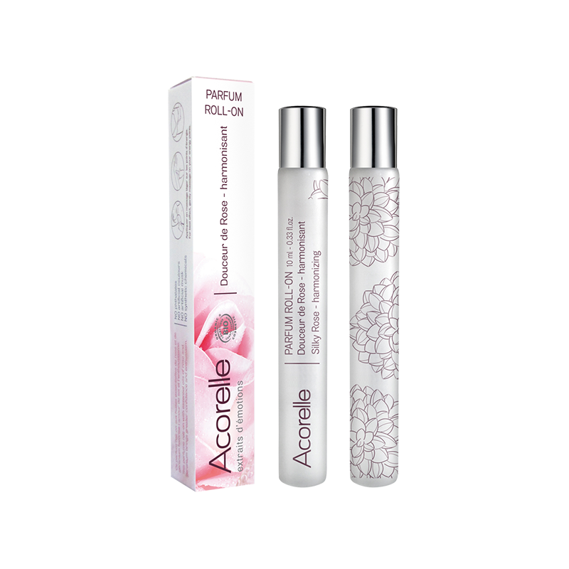 Органічна парфумована вода з роликовим аплікатором Acorelle Silky Rose10 мл