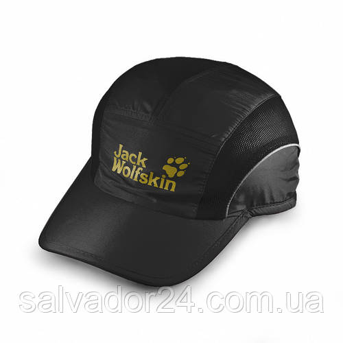 Купить Бейсболка Jack Wolfskin Sport, влагоотталкивающая черная кепка ...