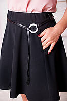 Женская юбка с карманами ткань крепдайвинг