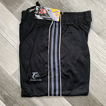 Штани спортивні чоловічі AO Longcom, розміри XL-5XL, модель 0364/1, чорні