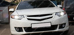 Решітка радіатора Хонда Акорд 8 з перемичкою (тюнінг решітка Honda Accord 8)