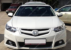 Решітка радіторна Хонда Акорд 8 з подіумом під знак (тюнінгована решітка Honda Accord 8)