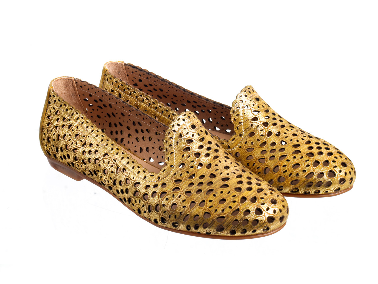 Балетки Etor 4524-111 золотий