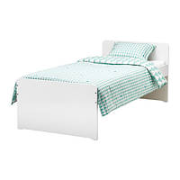 Каркас кровати с реечным дном IKEA SLÄKT 90x200см белый 792.277.55