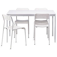 MELLTORP / ADDE Стол и 4 стула, белый 990.143.76