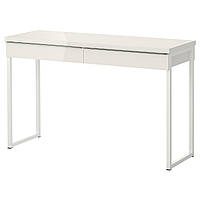 Письмовий стіл IKEA BESTÅ BURS глянцевий білий 702.453.39