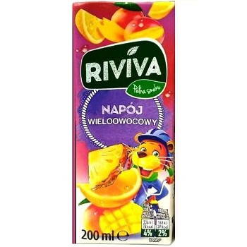Сік Riviva з мультифруктовим смаком 200 мл Польща